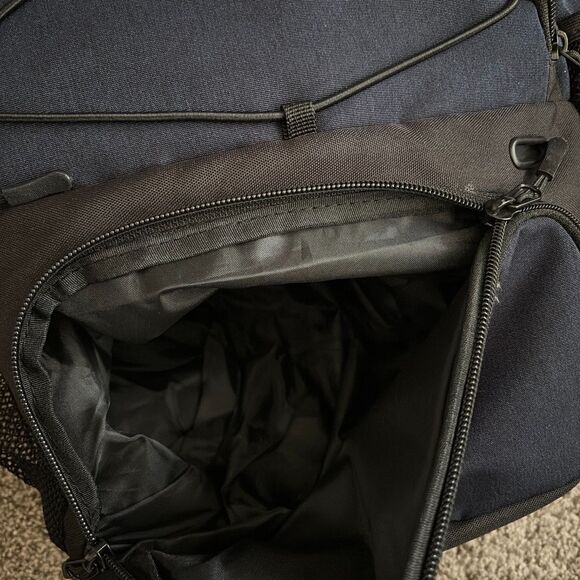 LARIPOP Large Adult Travel Bag Carry On Backpack Hiking Bag HiNavy Blue/Black - Picture 5 of 6